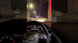Araba Snapleri Gece Audi A4   Boğaz Köprüsü