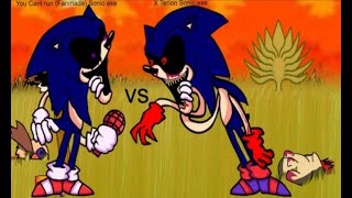 You Cant Run Fanmade Sonic.exe Vs X Terion Sonic.exe Bad Cover