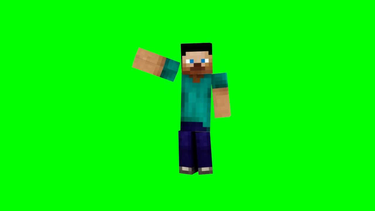 Minecraft Steve walk/wave animation - YouTube