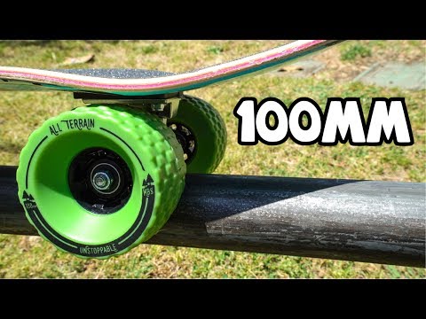 100mm ALL TERRAIN SKATEBOARD WHEELS!!!