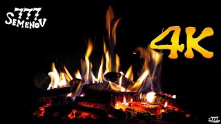 🔥 Best Fireplace 4K With Black Background | 4K Fireplace | Камин 4К | Звуки Огня | Камин | Огонь | 火