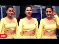 Tejaswi Prakash Flaunts Her $exy Slim Figure In Yellow Navel Showing Outfit @ The Khatra Khatra Show