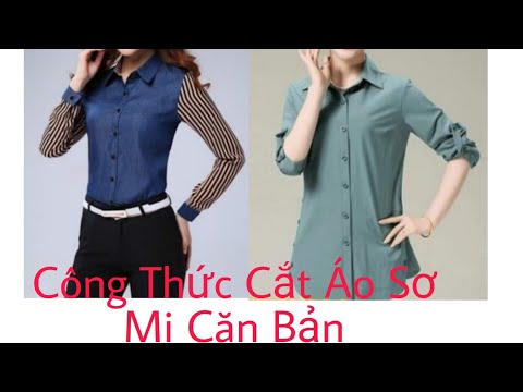 Công thức cắt áo sơ mi nữ căn bản(không ben sườn)/rập cứng áo sơ mi cơ bản/ daycatmaythanhmui số 73
