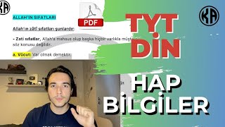 TYT DİN HAP BİLGİLER / Bilmen Gereken Her Şey! / #TYT #AYT #YKS