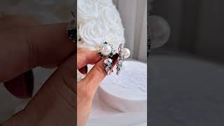 Luxury Earrings, Pearl Statement Earrings With Cz Diamond Imitations