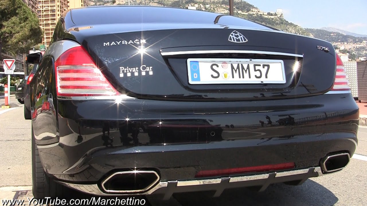 Maybach Xenatec 57S Sound - Start, Rev and Driving - YouTube