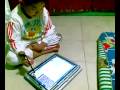 tablet pc and kids writting