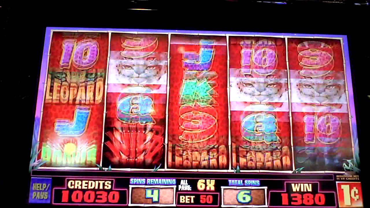 Leopard spots casino slot machine