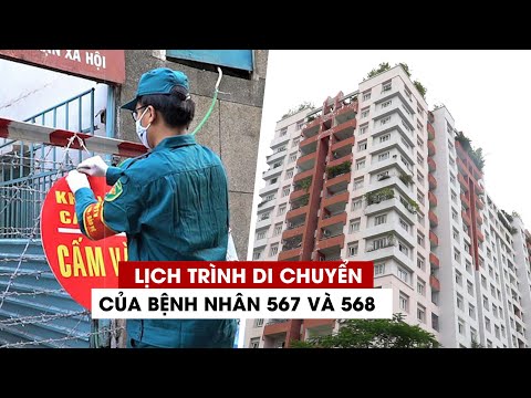 Lịch trình bệnh nhân 567 mắc Covid-19 ở chung cư Thái An 2 và bệnh nhân 568 ở quận 8