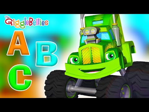 Learn the Alphabet with Monster Trucks! | Preschool Learning Video | GiggleBellies Monster Trucks