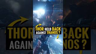 Why Didnt Thor Use Lightning On Thanos In Infinity War?