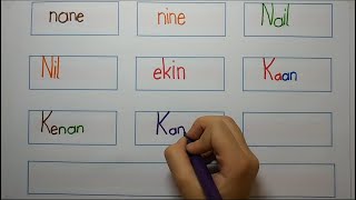 N Harfi Kelime Cümle Yazma Etkinliği - N Harfini Öğreniyorum, 1. Sınıf (Ders 16)