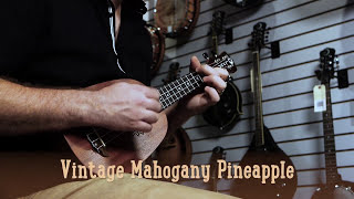 Vintage Mahogany Pineapple Ukulele by Luna Ukes