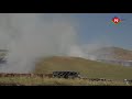Ermənilər Naxçıvanla sərhəddə öz taxıl sahələrini yandırdılar Ermənilər Naxçıvanla sərhəddə öz taxıl sahələrini yandırdılar
