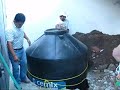 Installing water tank and pump