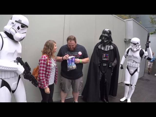 Darth Vader Helps Wife Tell Husband She’s Pregnant - Video