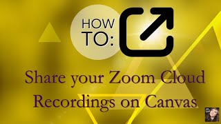 How to Share CANVAS Zoom Video, Audio, & Transcript Recordings for Accessible Online Learning