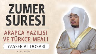 Zümer Suresi Anlamı Dinle Yer Al Dosari Zümer Suresi Arapça Yazılışı Okunuşu Ve Meali