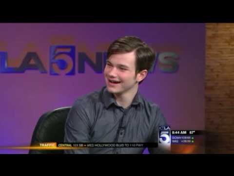 Glee Actor Chris Colfer Visits The KTLA Morning News