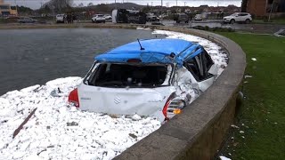 Видео Unusual tornadoes bring death and destruction to southern Chile | AFP от AFP News Agency, Талькауано, Чили