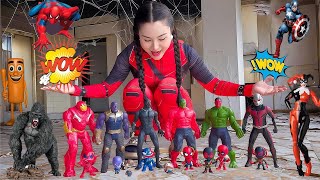 Spider-Man Discovers Avengers Action Figures Hidden In Sewer Iron Man, Hulk &Captain America Found