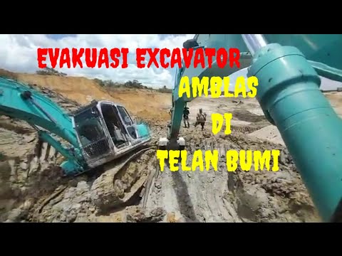 vlog 77 EVAKUASI‼️ [PART1]EXCAVATOR AMBLAS DIAREA TAMBANG PASIR