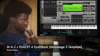 M.A.C.J DULCET 4 SynthRack (Mainstage 3 Template) Sound Demo
