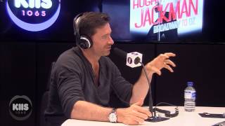 Hugh Jackman Hides During His Kids Garage Sale Full Interview