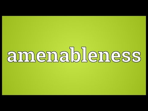 Header of amenableness