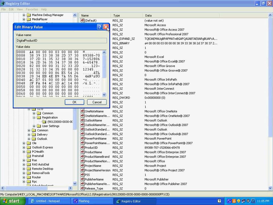 remove microsoft office registry..avi - YouTube