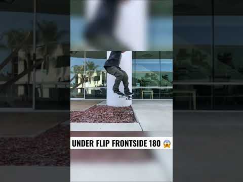 Under Flip Frontside 180 Over Flat Gap 😱