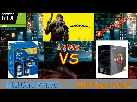 Intel Core i7 4770 vs AMD Ryzen 3 3100 4,4Ghz OC, 11 Games Tested with Geforce RTX 2060