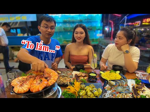 Cùng Hotgirl bán ốc ăn Lẩu Cửu âm chân King và Tôm sú Biển khổng lồ ở quán a Đông Du Kí