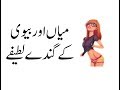 Latest And Most Amazing Hot Husband Wife Jokes Gande or Garma Garam Lateefe 2017 by Urdu Jokes TV