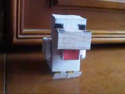 Видео как сделать курицу из бумаги