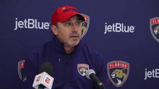 Andrew Brunette, Pregame Florida Panthers At Detroit Red Wings