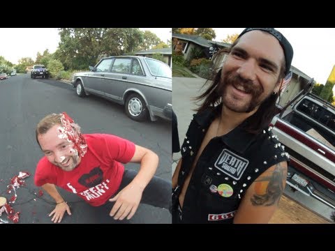 Corey Duffel Smashes Skater In The Face With A Cake!