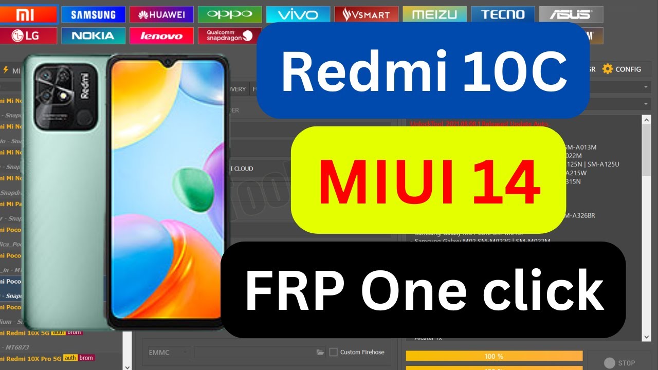 Xiaomi Redmi 10C frp Bypass Unlock tool one click Xiaomi Redmi 10C frp Bypass Unlock tool one click