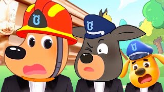 Sheriff Labrador Detective Cartoon - Coffin Dance Song Cover