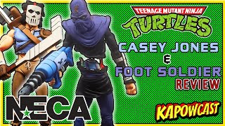 NECA TEENAGE MUTANT NINJA TURTLES CASEY JONES AND FOOT SOLDIER REVIEW