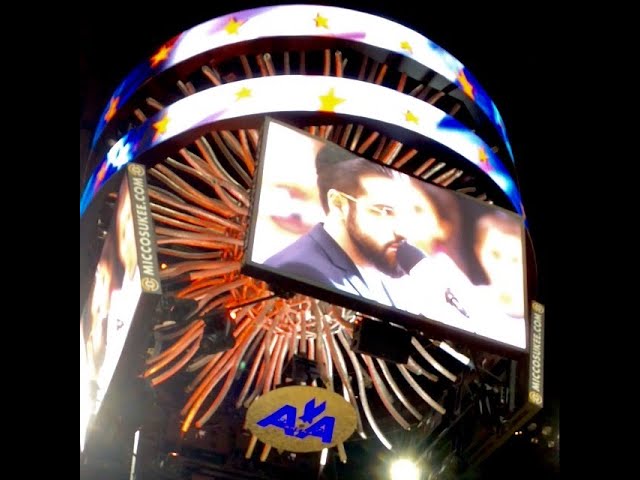 Yoni Z Performs National Anthem @ AA Arena מבצע ההמנון הלאומי מאמריקן איירליינס ארינה Z יוני