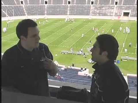 Yale football player David Silberstein '08 talks about the Thomas W. Ford '42 Community Outreach Program with Ron Vaccaro '04.
