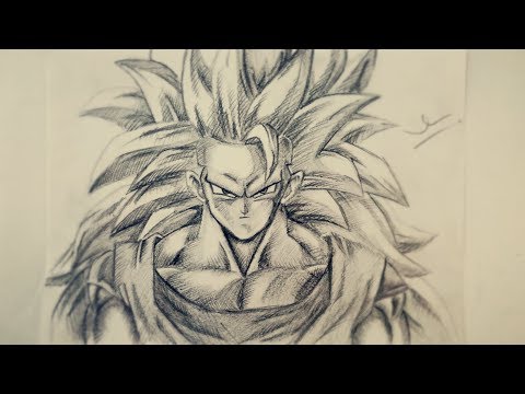 Học vẽ Goku ssj3 ( 7 viên ngọc rồng) ||| DRAWING GOKU SSJ3 (DRAGON BALL), CHEAPEST PENCIL!!!