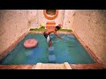 How To Build Underground Temple Swimming Pool, Underground House, Bow and Arrow, Bowfishing