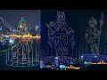 プリコネR ドローンショー1500機 上海 外灘、Princess Connect Dron