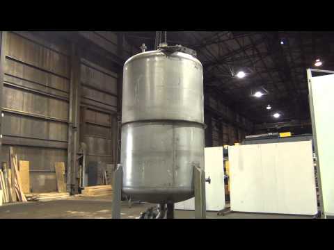 Used-Wolfe Mechanical 3000 gallon 316 stainless steel vertical pressure vessel - stock # 44375004