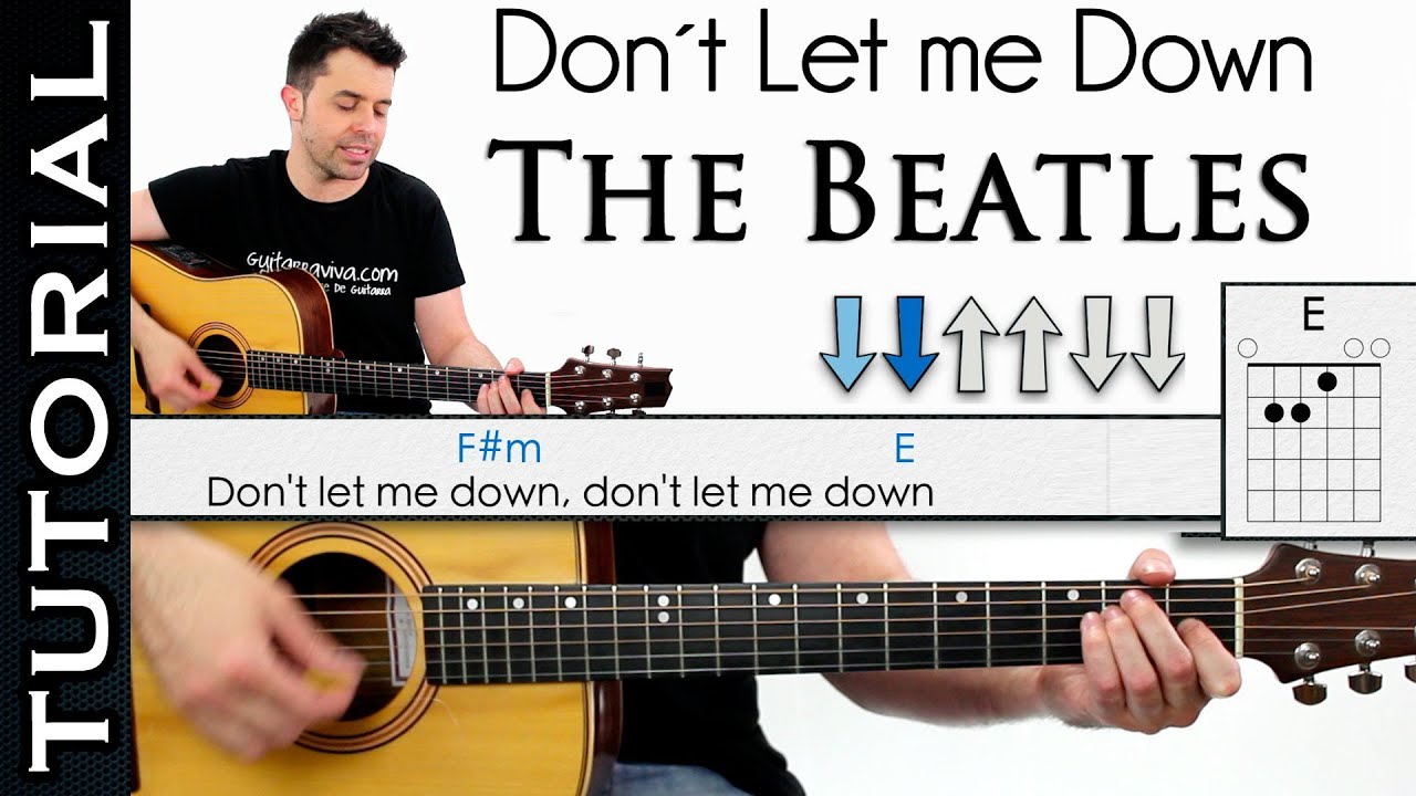 Como tocar BEATLES Dont Let Me Down ( MUY FÁCIL) con tres acordes