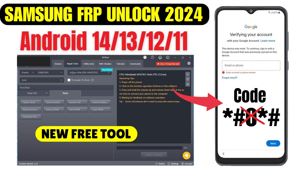 SAMSUNG FRP BYPASS ANDROID 14/13/12 ADB FAIL 2024 | SAMSUNG FRP BYPASS ANDROID 14/13/12 ADB FAIL 2024 |