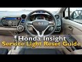 Honda Insight Service Light Reset