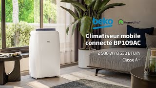 Beko Climatiseur Mobile Connecté Froid Seul Bp109Ac